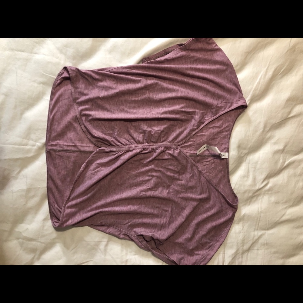 Pink lululemon crop top
